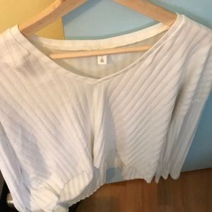 BP White Top Long Sleeved Size S